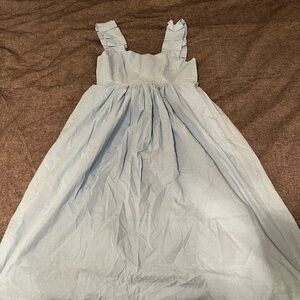 Elegant Light Blue Midi Dress